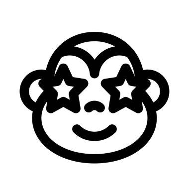 Maymun gözlerinde takılı kalmış bir yıldız.