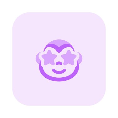 Maymun gözlerinde takılı kalmış bir yıldız.