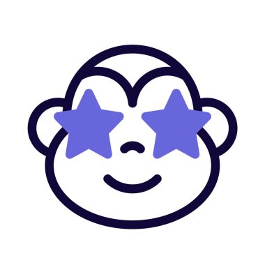 Maymun gözlerinde takılı kalmış bir yıldız.