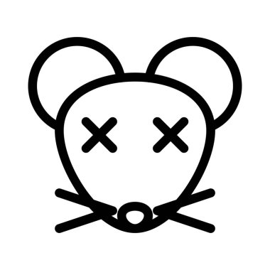 Fare nötr sahnede gözleri kapalı