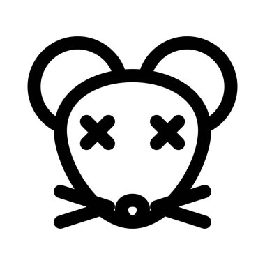 Fare nötr sahnede gözleri kapalı