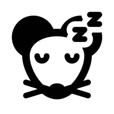 İnternette paylaşılan emoji resimli uyuyan fare