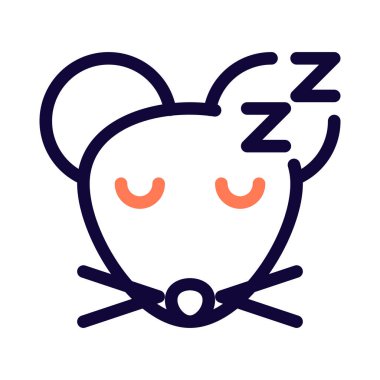 İnternette paylaşılan emoji resimli uyuyan fare
