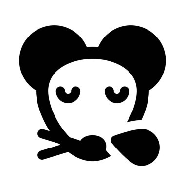 Fare burundan ter damlalarıyla horluyor.