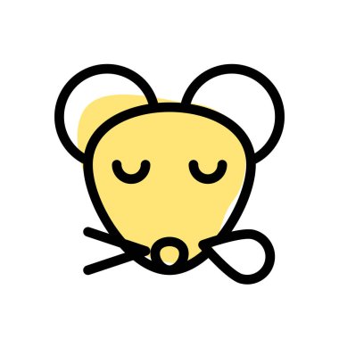 Fare burundan ter damlalarıyla horluyor.