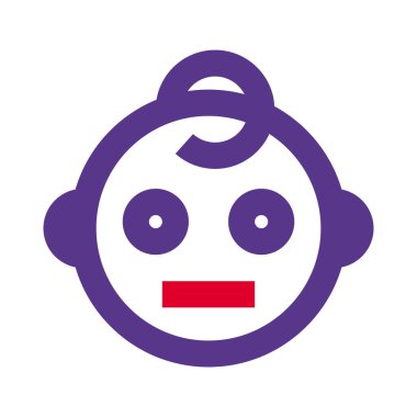 Tarafsız bebek yüz emojisi resim tasarımı