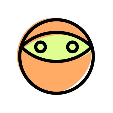 Yüzü örtülü bir ninja kamuflaj elbisesi.