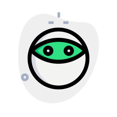 Yüzü örtülü bir ninja kamuflaj elbisesi.