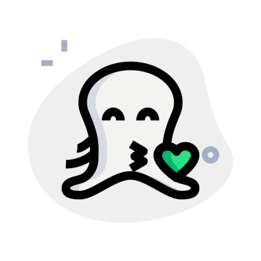 ahtapot ve birden fazla bacağı var emoji kalp ile öpücük üfleme