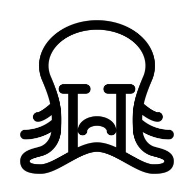 ahtapot ağlayan resimsel tasvir ağır gözyaşlarıyla