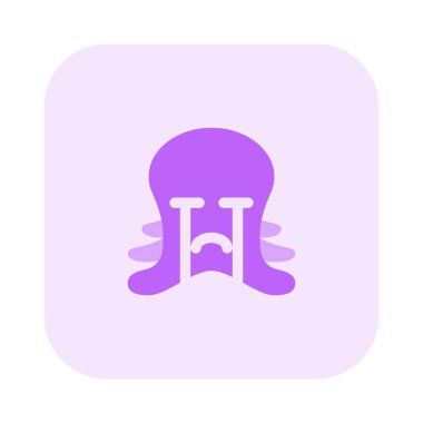 ahtapot ağlayan resimsel tasvir ağır gözyaşlarıyla