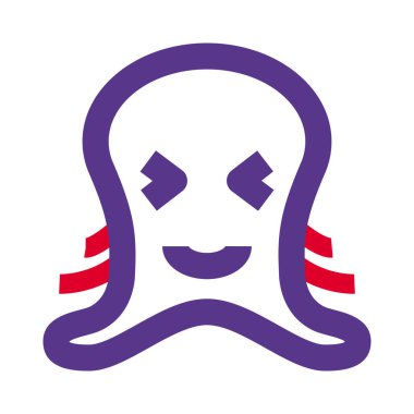 Ağzı açık sırıtan bir ahtapot.