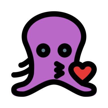 ahtapot bir öpücük resmi temsil simgesini üfledi