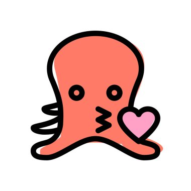 ahtapot bir öpücük resmi temsil simgesini üfledi