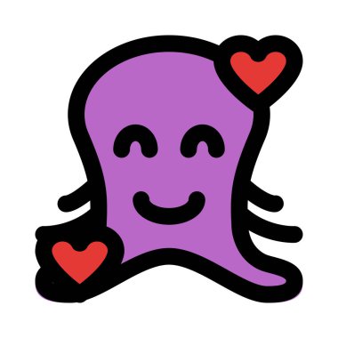 Gülen ahtapot ve kalp yüz ifadeleri etrafında dönüyor.