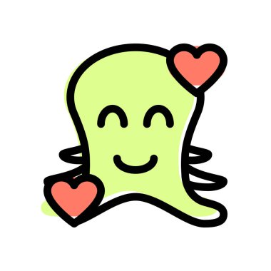 Gülen ahtapot ve kalp yüz ifadeleri etrafında dönüyor.