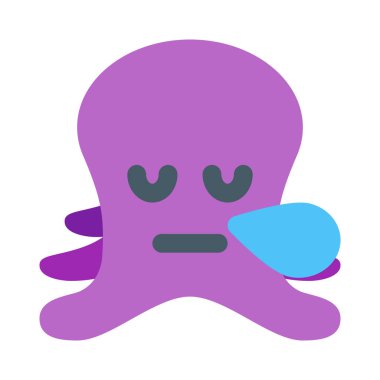 ahtapot burnundan ter damlayarak horluyor.