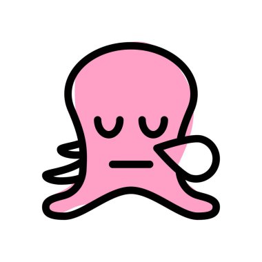 ahtapot burnundan ter damlayarak horluyor.