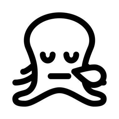 ahtapot burnundan ter damlayarak horluyor.