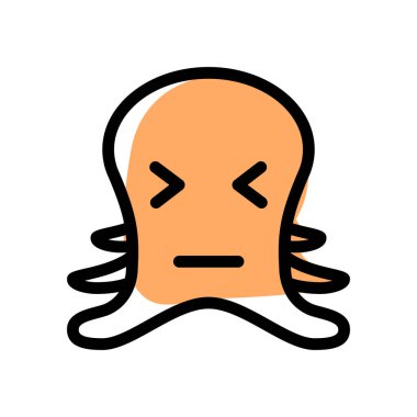 ahtapot şaşı ve sırıtan gözler yüz ifadesi