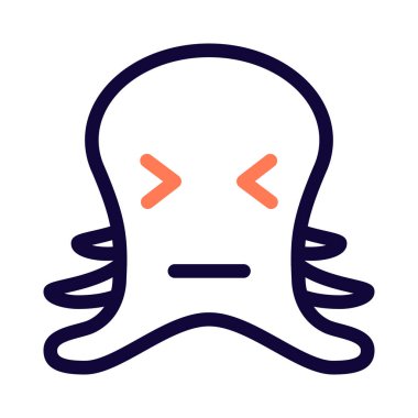 ahtapot şaşı ve sırıtan gözler yüz ifadesi