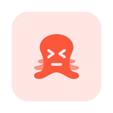 ahtapot şaşı ve sırıtan gözler yüz ifadesi