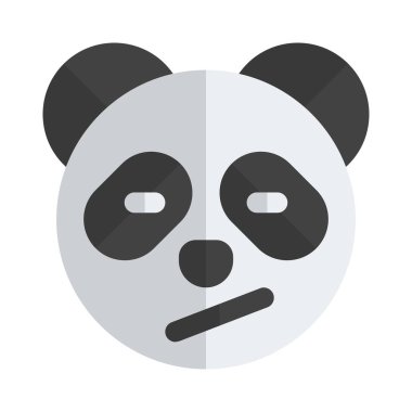Şaşkın panda yüz ifadesi anında kurye için emoji
