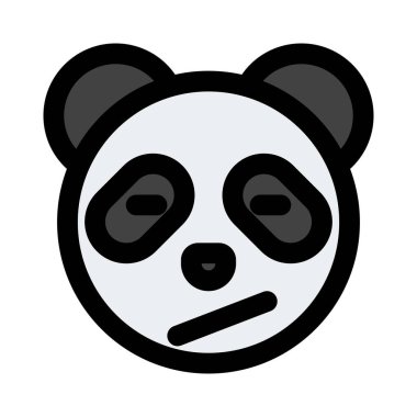 Şaşkın panda yüz ifadesi anında kurye için emoji