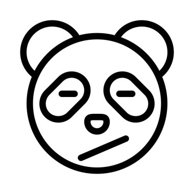 Şaşkın panda yüz ifadesi anında kurye için emoji