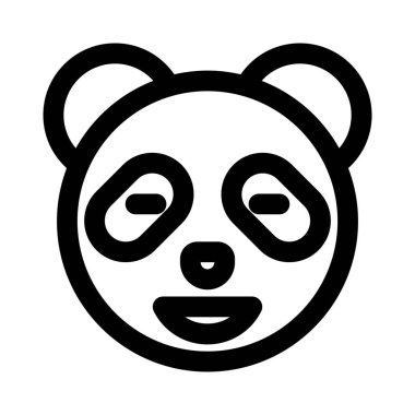 Yüzü kapalı sırıtan panda.