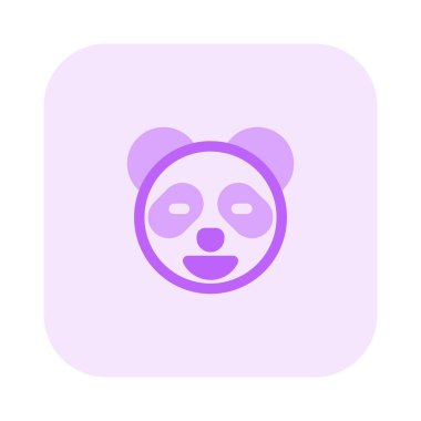 Yüzü kapalı sırıtan panda.