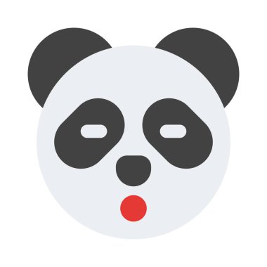 Şok ifadesi panda ifadesi gözleri kapalı