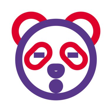 Şok ifadesi panda ifadesi gözleri kapalı