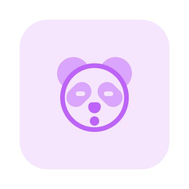 Şok ifadesi panda ifadesi gözleri kapalı