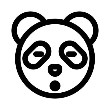 Şok ifadesi panda ifadesi gözleri kapalı