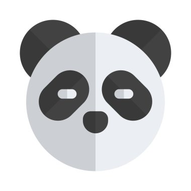 Gevezelik mesajı için kocaman gözlü bir panda.