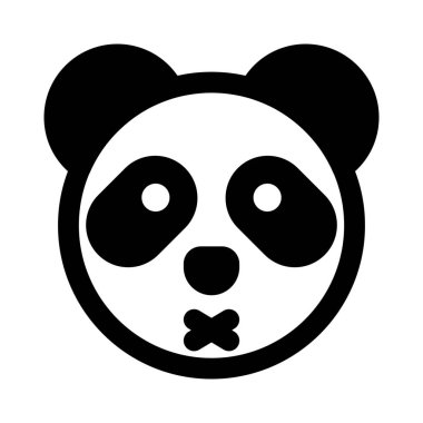 Panda nötr safhada ve ağzı kapalı