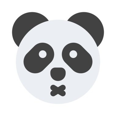 Panda nötr safhada ve ağzı kapalı