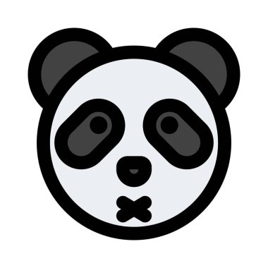 Panda nötr safhada ve ağzı kapalı