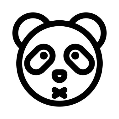 Panda nötr safhada ve ağzı kapalı