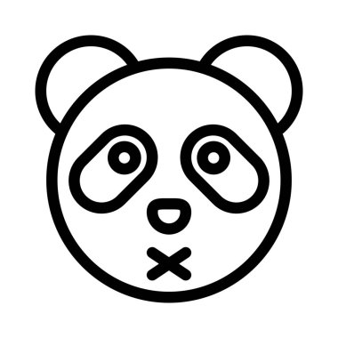 Panda nötr safhada ve ağzı kapalı