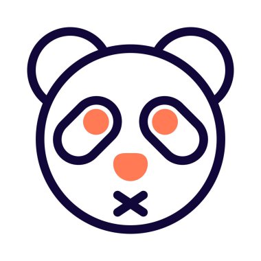 Panda nötr safhada ve ağzı kapalı