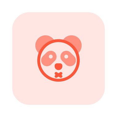 Panda nötr safhada ve ağzı kapalı