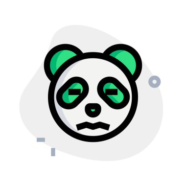 panda gözleri kapalı resim sunumunu şaşırttı