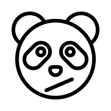 Şaşkın panda yüz ifadesi anında kurye için emoji