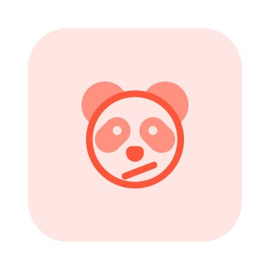 Şaşkın panda yüz ifadesi anında kurye için emoji
