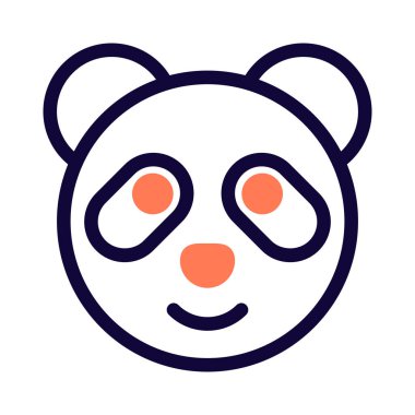 Panda resimli sohbet simgesi haberci üzerinde