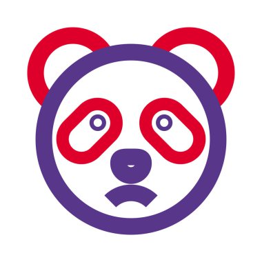 Üzgün panda somurtkan resim temsilcisi sohbet ifadesi