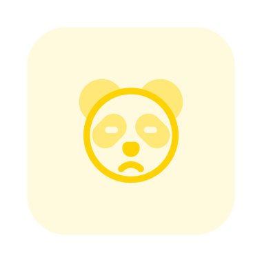 Sohbet için üzgün surat resmi temsilcisi panda emojisi