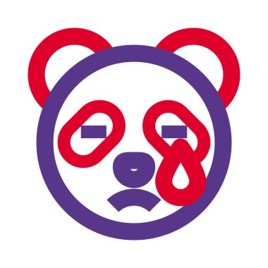 Panda gözyaşları içinde ağlıyordu.